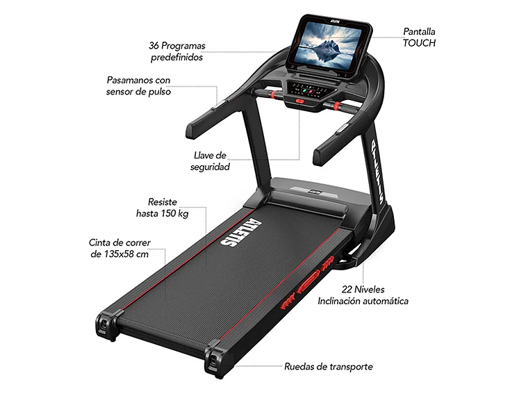 TROTADORA PROFESIONAL X3000 20 KM/H 3.0 HP PANTALLA TÁCTIL 6