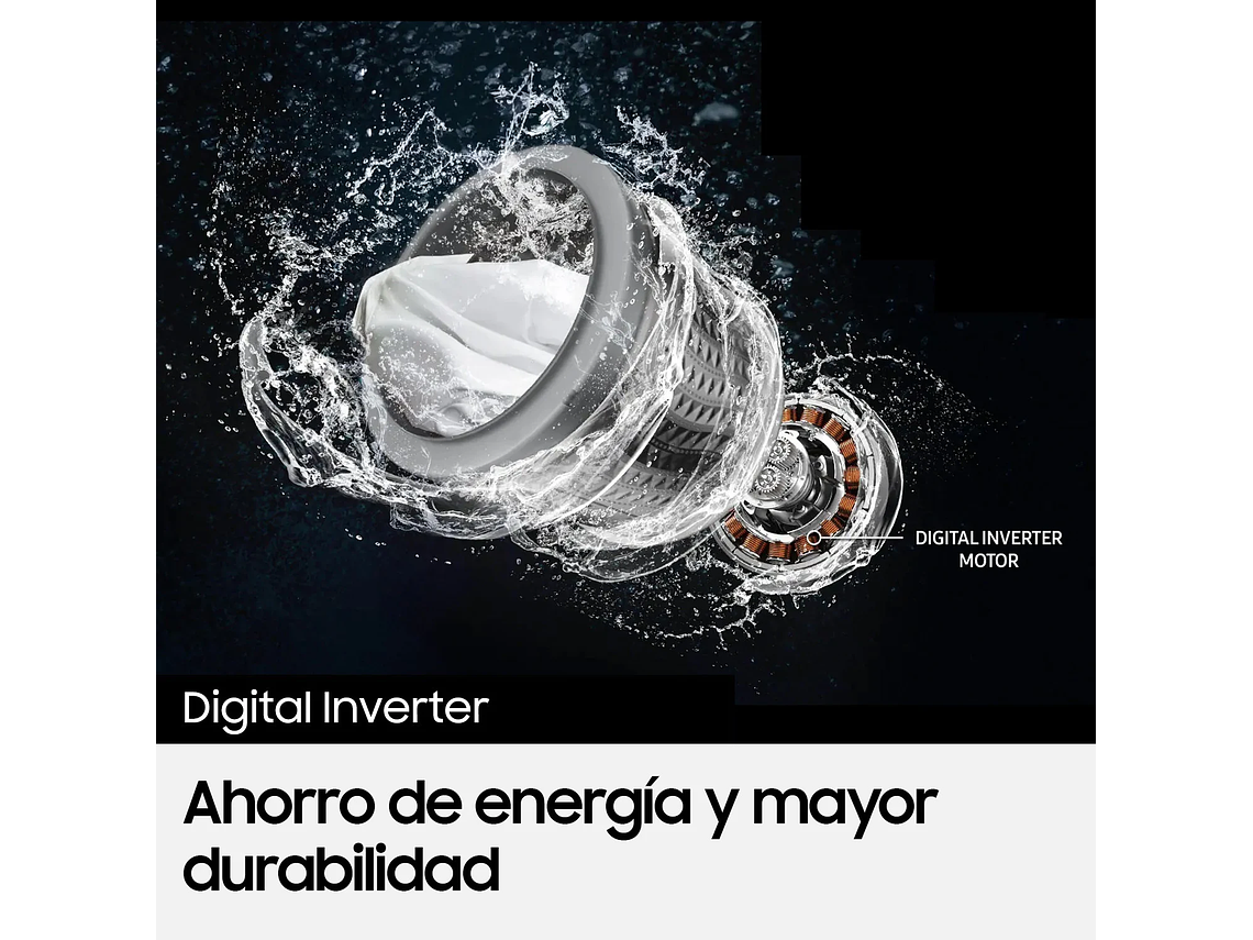 LAVADORA DE CARGA SUPERIOR 9KG CON TECNOLOGÍA DIGITAL INVERTER 9