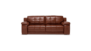 SOFÁ ROSEN 5037 3 CUERPOS CUERO CARAMELO