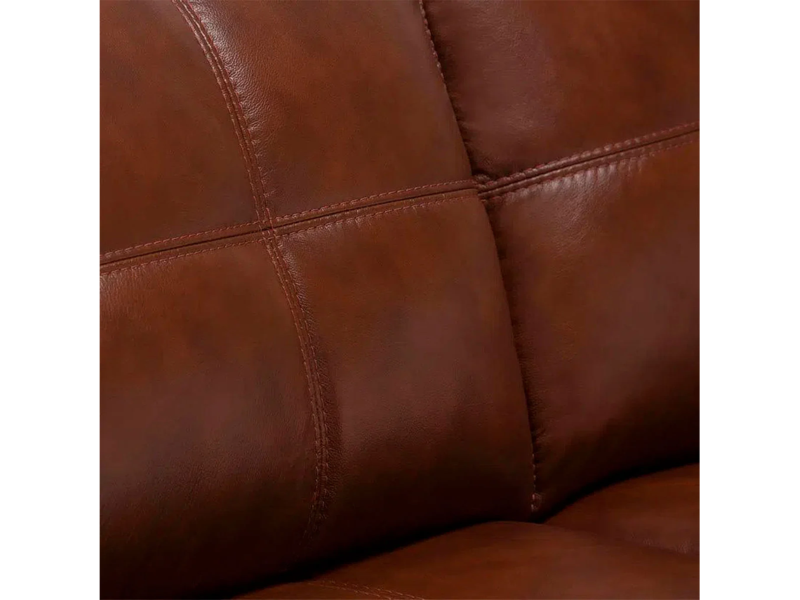 SOFÁ ROSEN 5037 3 CUERPOS CUERO CARAMELO 6
