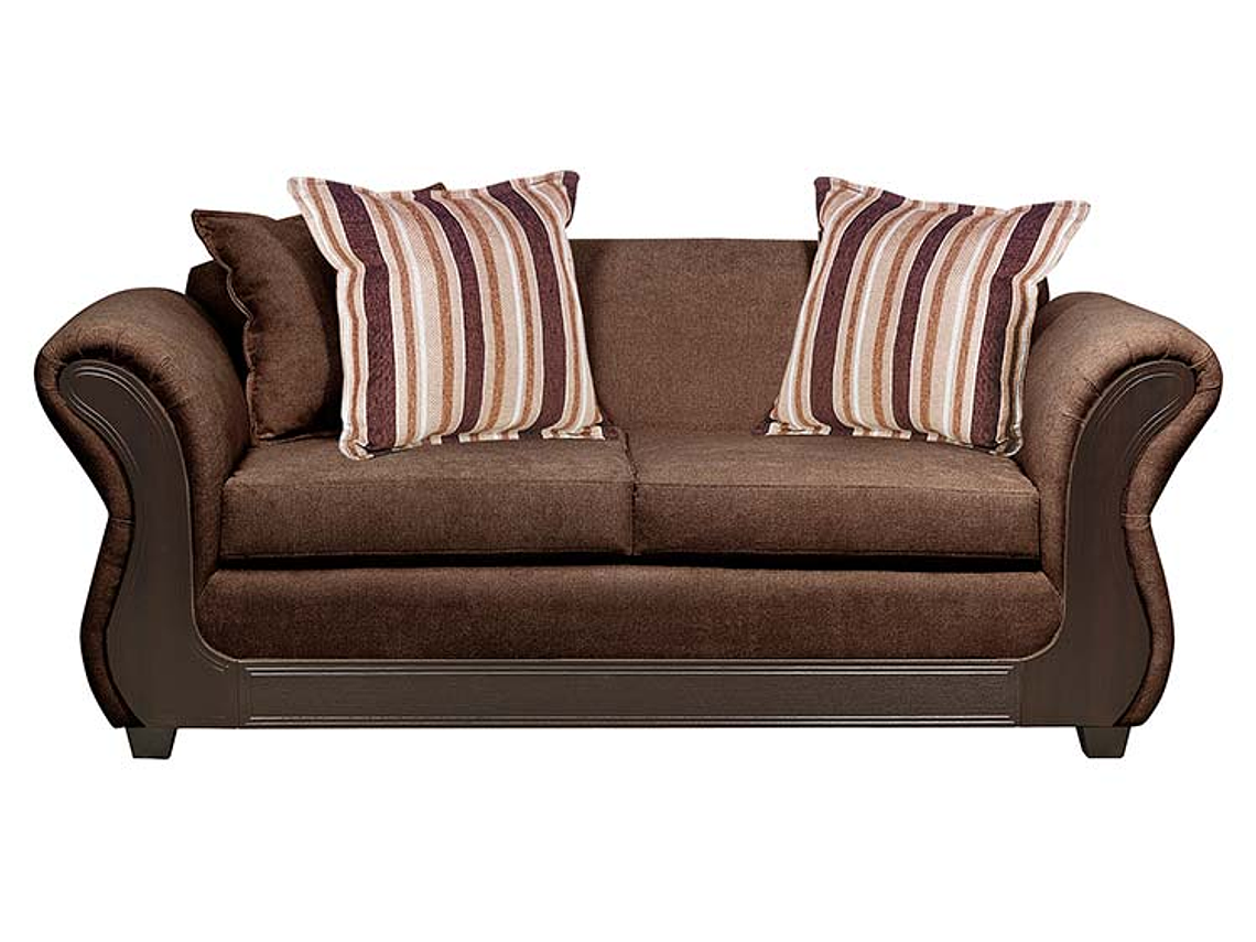 JUEGO DE LIVING INNOVAMUEBLES PALERMO TELA YF CHOCOLATE 32 2