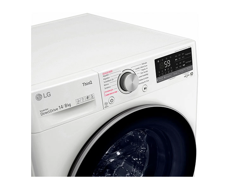 LAVADORA SECADORA LG WD14WVC4S6 14KG/8KG BLANCO 6