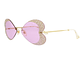 GAFAS DE SOL GUCCI DE METAL CON MONTURA DE OJO DE GATO PARA MUJER EN DORADO ROSA - Miniatura 1