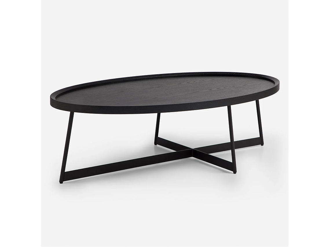 MESA CENTRO ROSEN LIBERTY 120X70 CM NEGRO MADERA 1