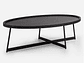 MESA CENTRO ROSEN LIBERTY 120X70 CM NEGRO MADERA - Miniatura 1