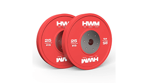 Par Bumper Plates Competición 25kg | HWM®