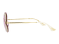 GAFAS DE SOL GUCCI DE METAL CON MONTURA DE OJO DE GATO PARA MUJER EN DORADO ROSA - Miniatura 3