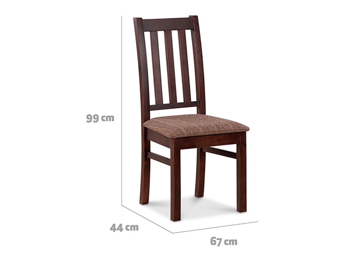 JUEGO DE COMEDOR CIC ÑUBLE 8 SILLAS CHOCOLATE CAFÉ 5