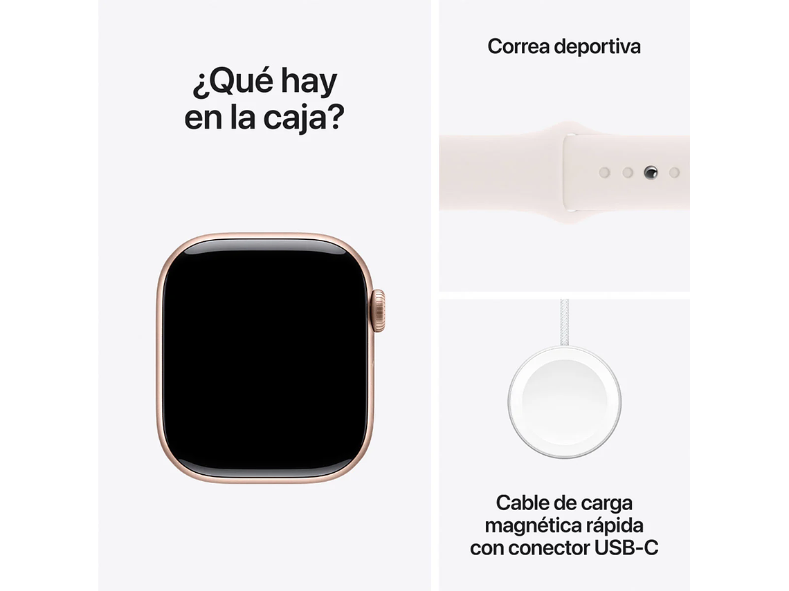 APPLE WATCH SERIE 10 42MM NEGRO ALUMINIO CORREA LOOP DEPORTIVA 3