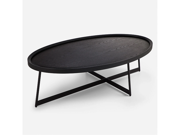 MESA CENTRO ROSEN LIBERTY 120X70 CM NEGRO MADERA 5