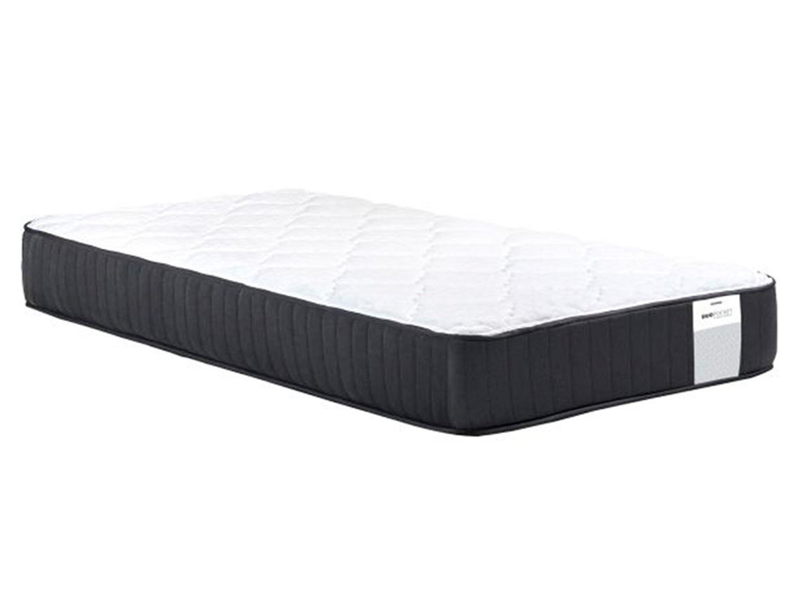 JUEGO DE DORMITORIO DRIMKIP CAMA AMERICANA DUO POCKET 1 PLAZA GRIS + RESPALDO 4