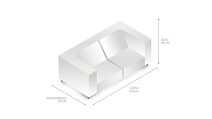 SOFÁ ROSEN CLERMONT 3 CUERPOS