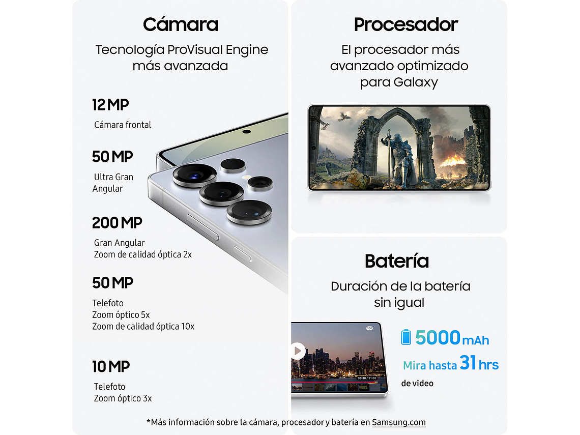 SAMSUNG GALAXY S25 ULTRA 512G AZUL TITANIO 10