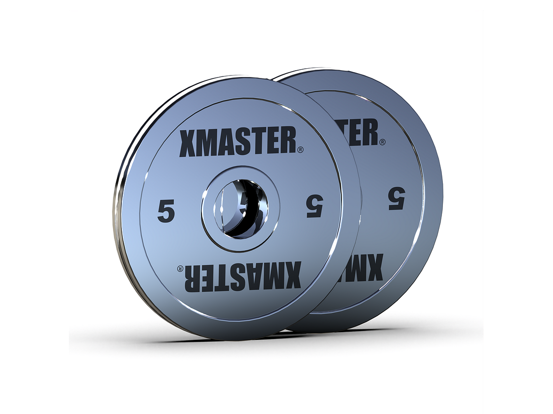 Par Discos Powerlifting Chromed Steel 5kg | XMASTER 1