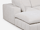 SOFÁ ROSEN BLANCO CRUDO SECCIONAL DORNIE TELA 4 PIEZAS - Miniatura 9