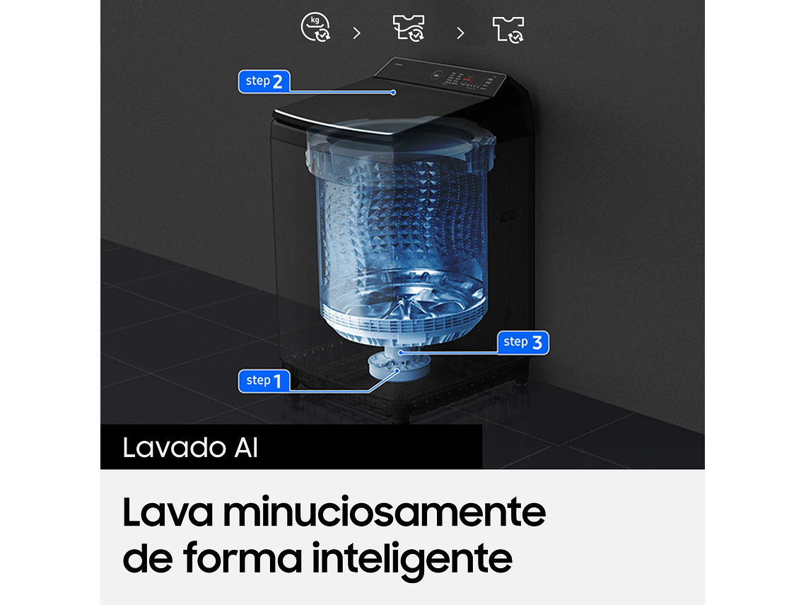 LAVADORA CARGA SUPERIOR 21 KG AI WASH 6