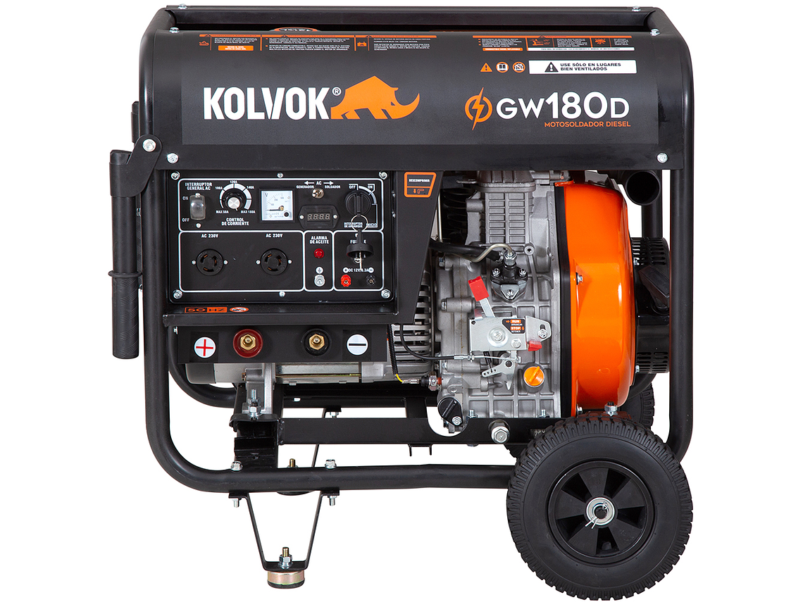 MOTOSOLDADOR KOLVOK GW180D DIESEL 160A 1