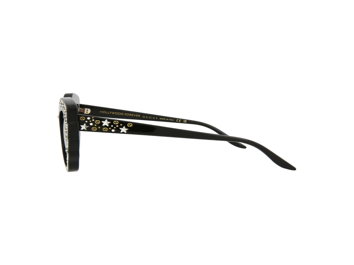 GAFAS DE SOL GUCCI DE ACETATO CON MONTURA EN FORMA DE OJO DE GATO PARA MUJER EN NEGRO Y ROJO 2