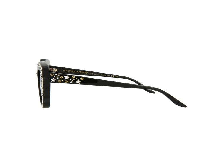 GAFAS DE SOL GUCCI DE ACETATO CON MONTURA EN FORMA DE OJO DE GATO PARA MUJER EN NEGRO Y ROJO 2