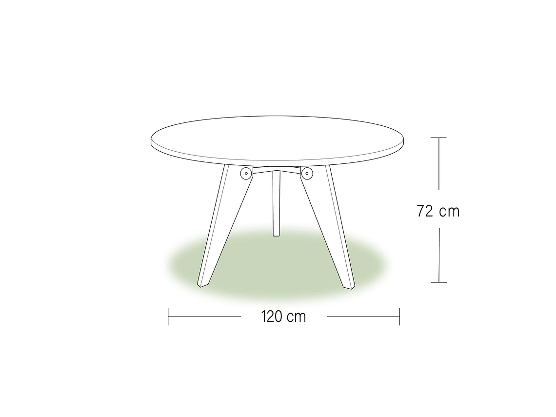 MESA REMATIME OTELO 120 CM NATURAL 2