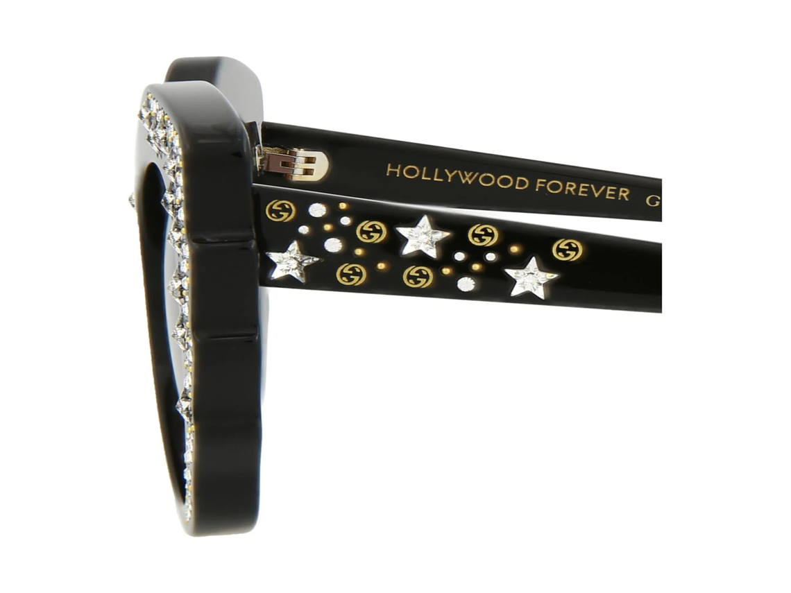 GAFAS DE SOL GUCCI DE ACETATO CON MONTURA EN FORMA DE OJO DE GATO PARA MUJER EN NEGRO Y ROJO 4