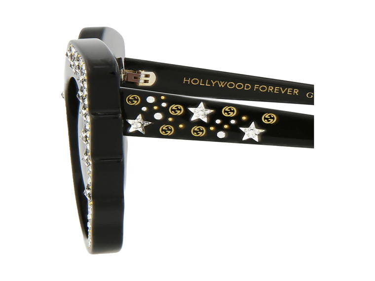 GAFAS DE SOL GUCCI DE ACETATO CON MONTURA EN FORMA DE OJO DE GATO PARA MUJER EN NEGRO Y ROJO 4