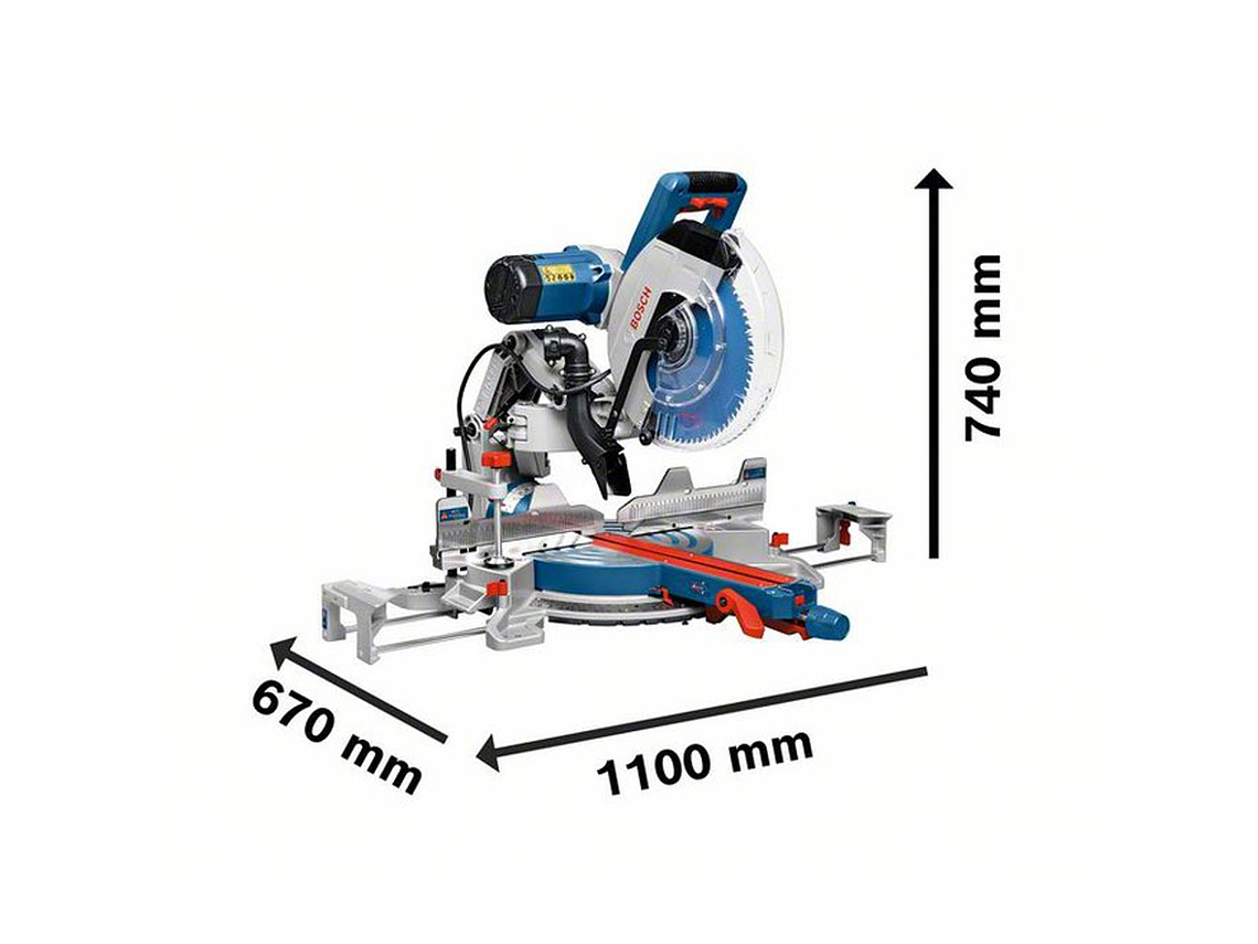 INGLETEADORA 12' BOSCH MODELO GCM 12 GDL 1800 W 4