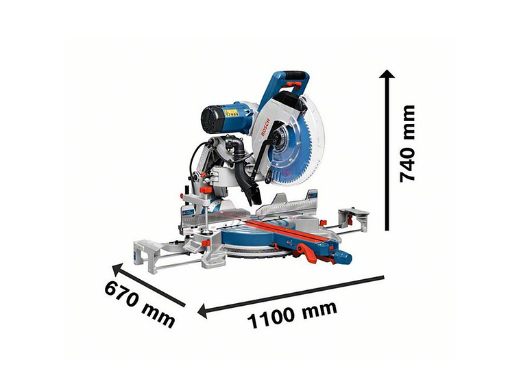 INGLETEADORA 12' BOSCH MODELO GCM 12 GDL 1800 W 4