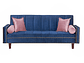 FUTÓN BLACK FACTORY VANGUARDIA 3 CUERPOS FELPA AZUL SOFA CAMA 200 X110 ROSA - Miniatura 1