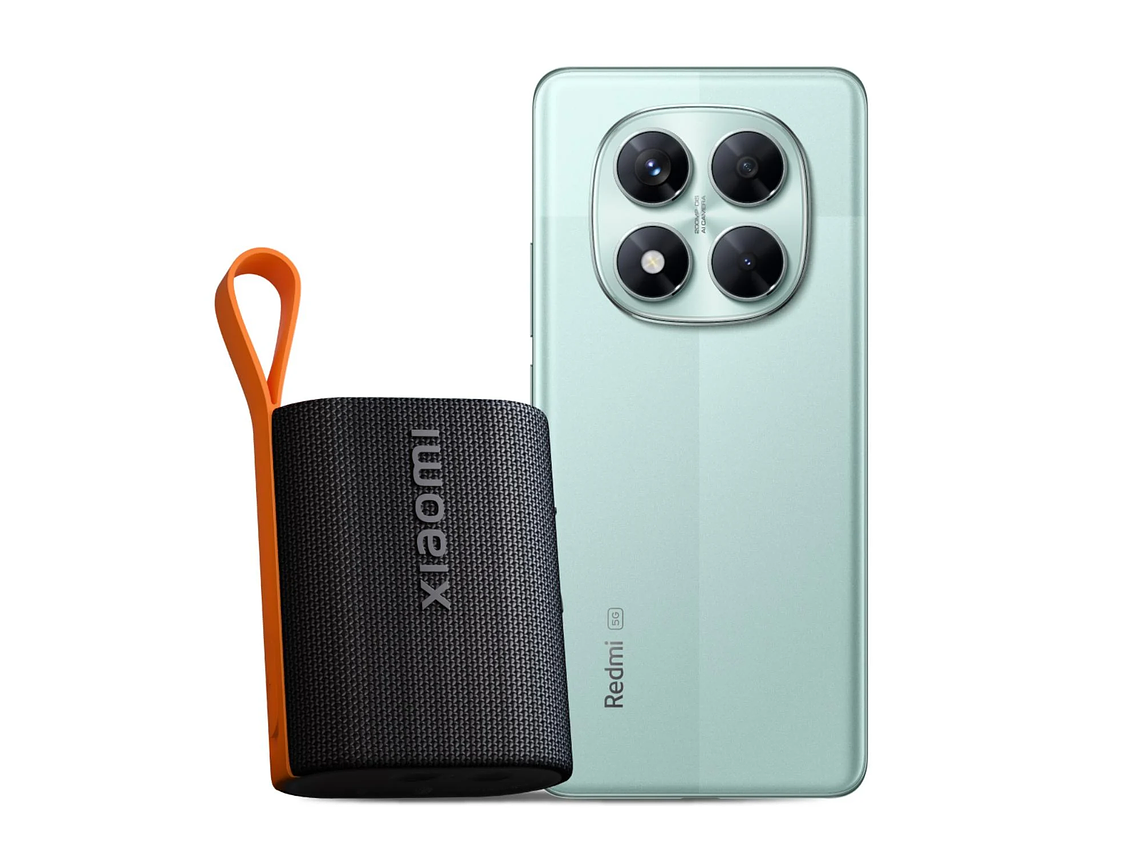 KIT CELULAR REDMI NOTE 14 PRO 5G 256GB CORAL GREEN + XIAOMI SOUND POCKET 5W 9