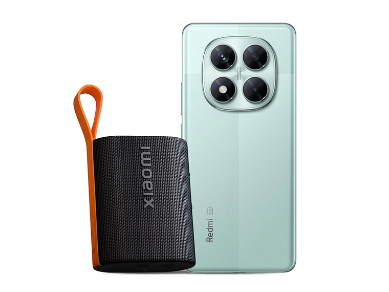 KIT CELULAR REDMI NOTE 14 PRO 5G 256GB CORAL GREEN + XIAOMI SOUND POCKET 5W 9