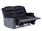 SOFÁ VYS SPA BLACK VENOM 2 CUERPOS ACERO NEGRO RECLINABLE - Miniatura 2