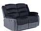 SOFÁ VYS SPA BLACK VENOM 2 CUERPOS ACERO NEGRO RECLINABLE - Miniatura 3