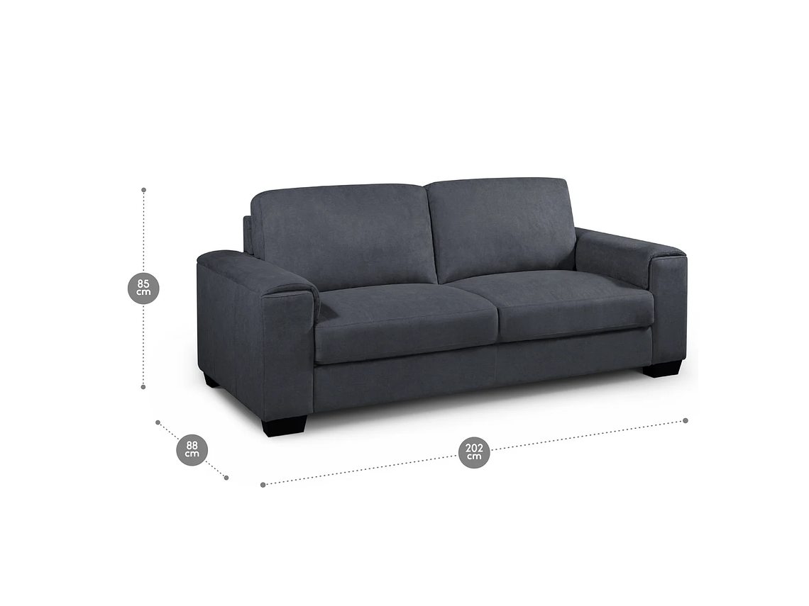  SOFÁ ROSEN ROBLEDA 3 CUERPOS GRAFITO 3