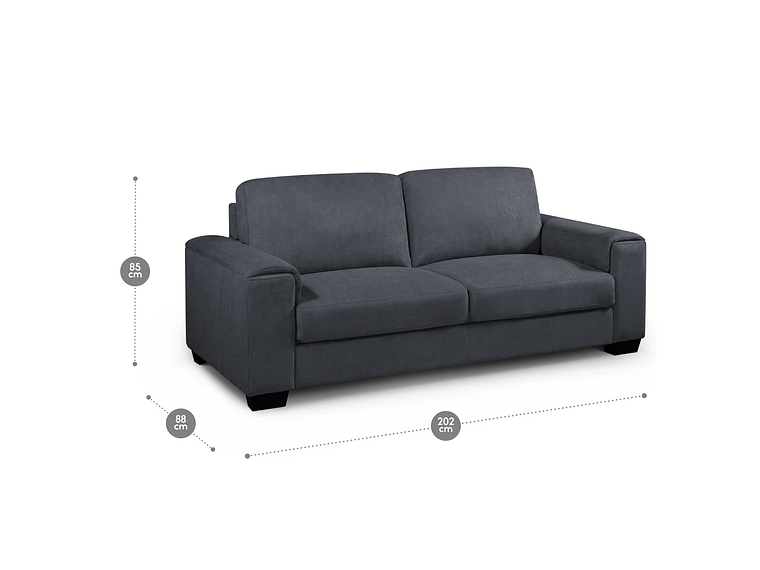  SOFÁ ROSEN ROBLEDA 3 CUERPOS GRAFITO 3
