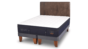 JUEGO DE DORMITORIO CIC CAMA EUROPEA SUPER PREMIUM KING + RESPALDO BAKER