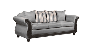 JUEGO DE LIVING INNOVAMUEBLES PALERMO TELA GRIS CLARO 32