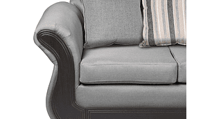 JUEGO DE LIVING INNOVAMUEBLES PALERMO TELA GRIS CLARO 32