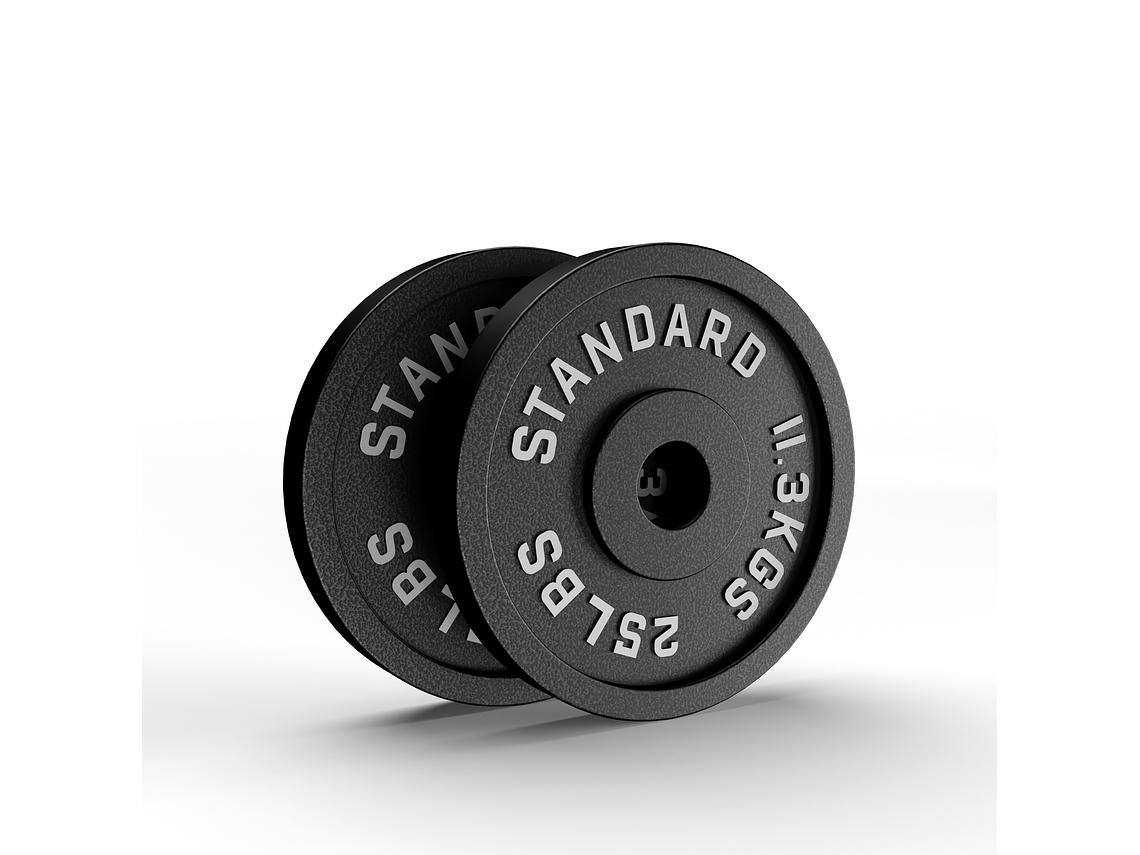 Par Discos Olímpicos 25lb | Barbell Standard 1