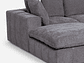 SOFÁ ROSEN GRIS SECCIONAL DORNIE TELA 4 PIEZAS - Miniatura 7