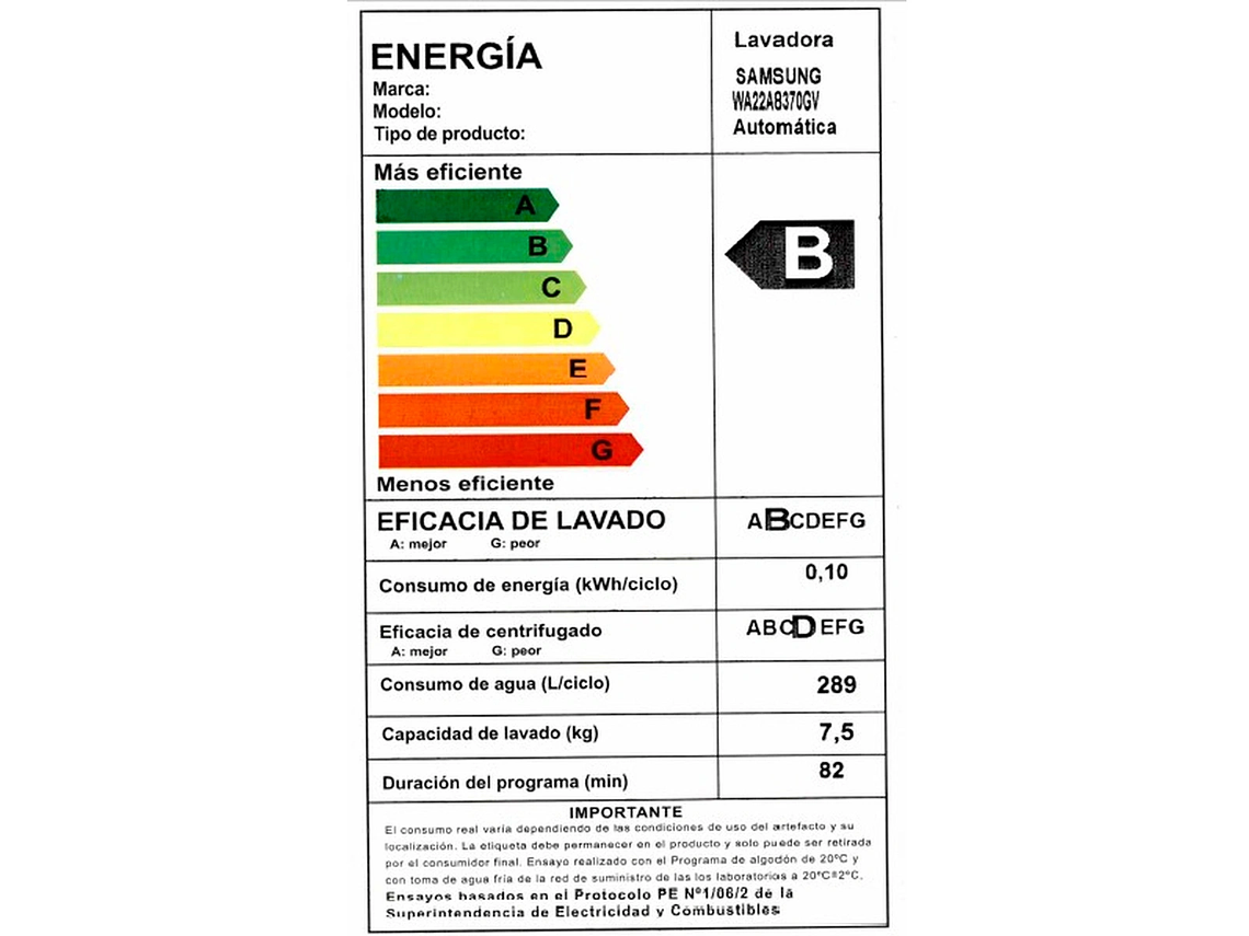 LAVADORA CARGA SUPERIOR SAMSUNG WA22A8370GV 22KG NEGRO 4