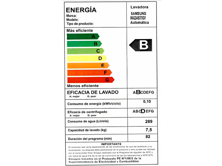 LAVADORA CARGA SUPERIOR SAMSUNG WA22A8370GV 22KG NEGRO 4