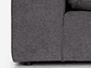 SOFÁ ROSEN GRIS SECCIONAL DORNIE TELA 4 PIEZAS - Miniatura 8