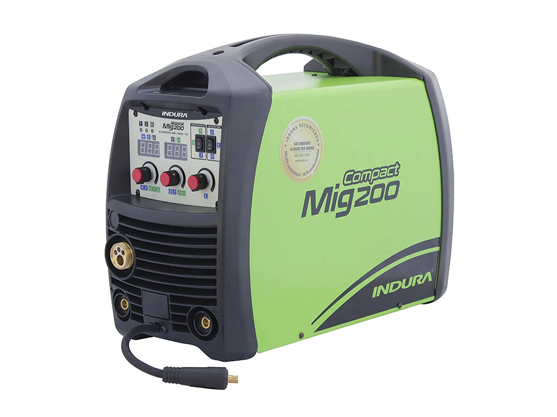 SOLDADORA INDURA COMPACTMIG 200 INVERSORA MIG/MMA/TIG 3