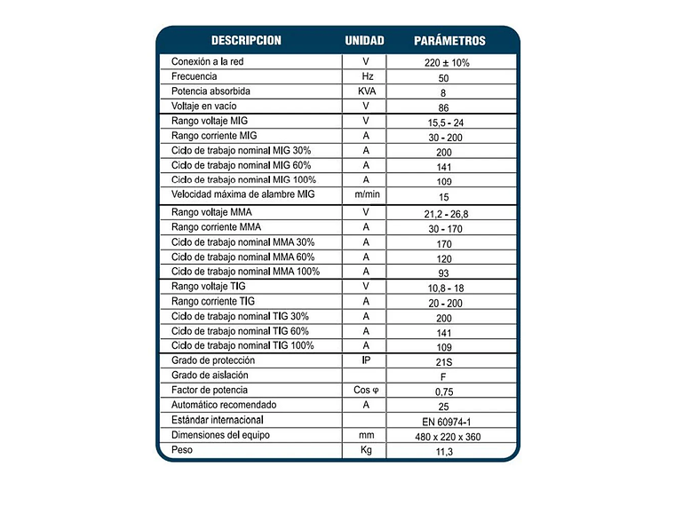 SOLDADORA INDURA COMPACTMIG 200 INVERSORA MIG/MMA/TIG 4