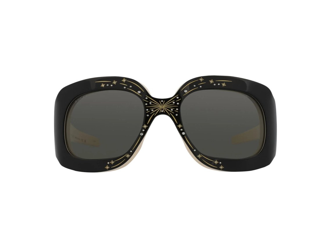 GAFAS DE SOL GUCCI SHIELD-FRAME DE ACETATO PARA MUJER EN NEGRO Y GRIS 1