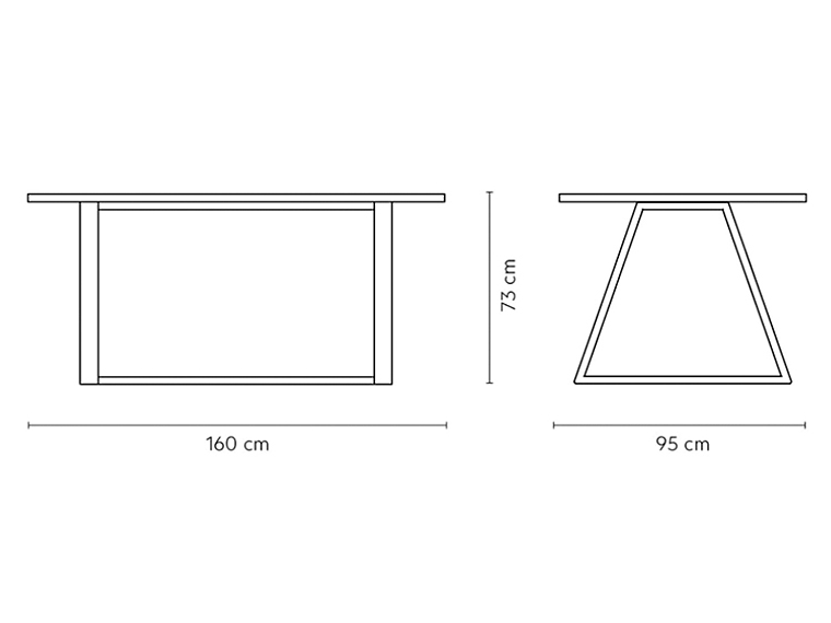 MESA DE COMEDOR MEDULAR PABLO NATURAL 2