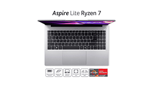 NOTEBOOK ACER ASPIRE LITE LAPTOP AL15-41P-R0ZY-2 AMD RYZEN 7 8 GB RAM 512 GB SSD 15.6