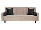 FUTÓN BLACK FACTORY VANGUARDIA 3 CUERPOS FELPA BEIGE SOFA CAMA 200 X110 NEGRO - Miniatura 2