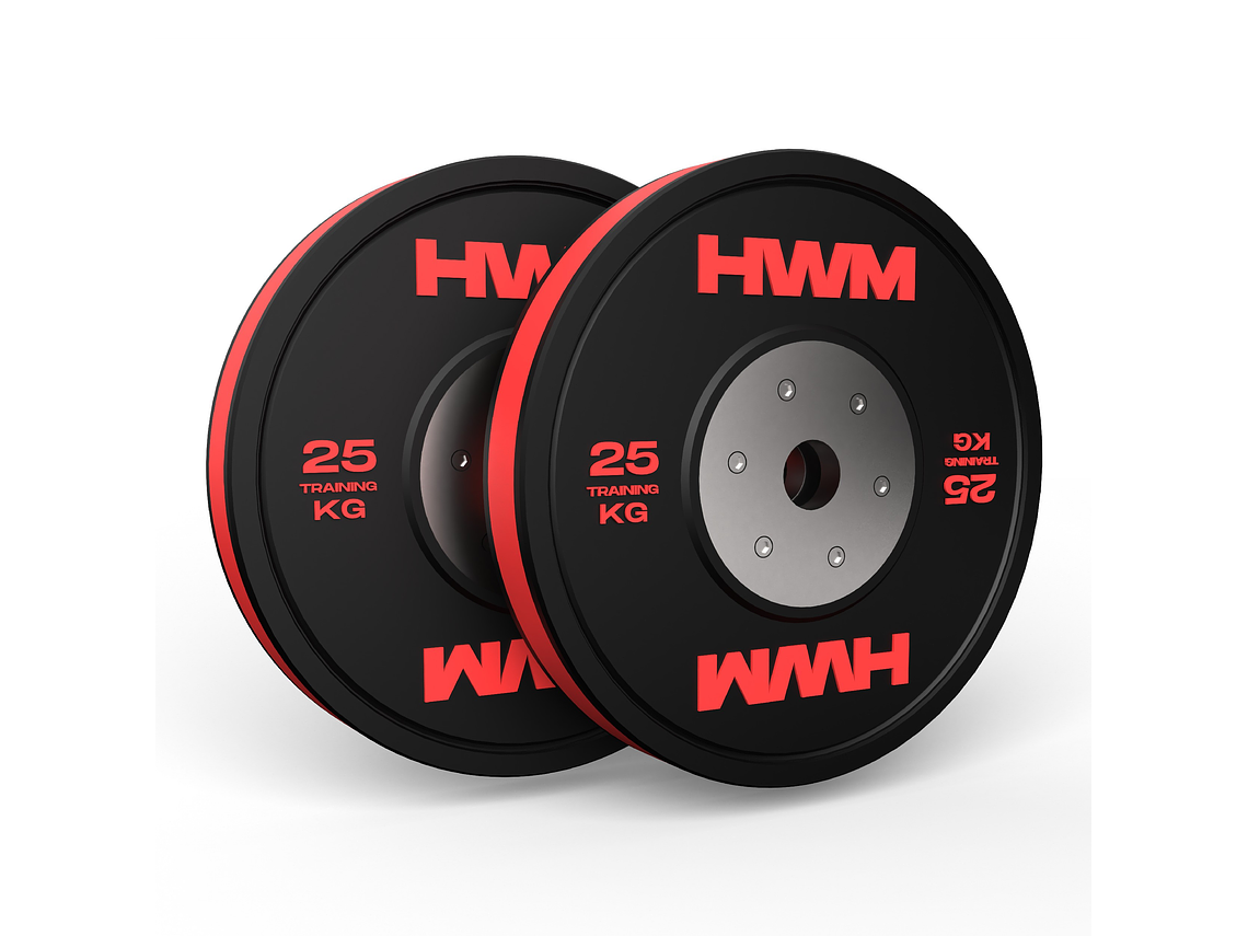 Par Bumper Plates Color Stripe 25kg | HWM 1
